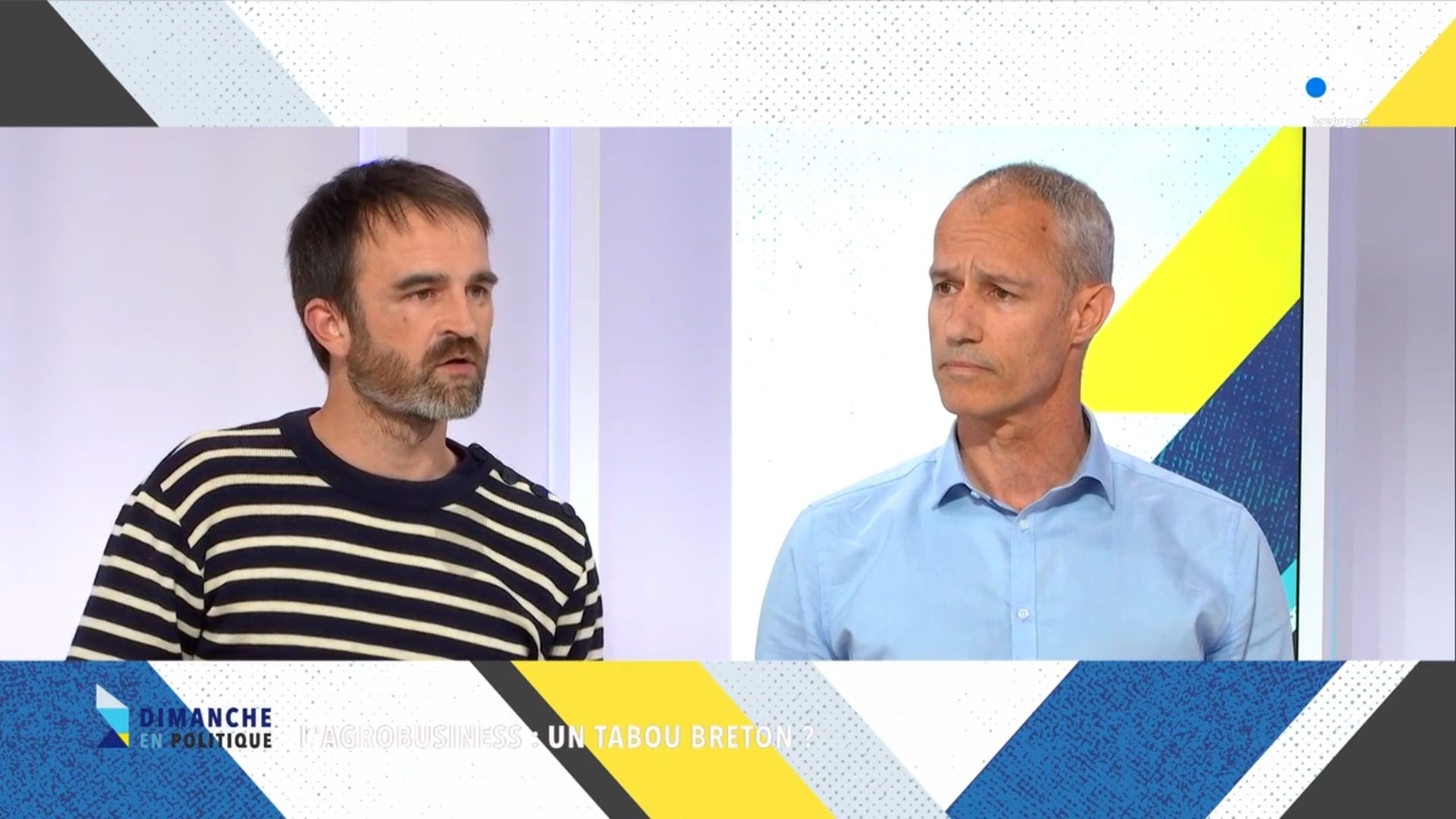 Le 21 mai 2023, Hervé Le Prince, conseiller en communication de l'agrobusiness breton, avait été choisi pour débattre face à Nicolas Legendre, sur le plateau de France 3 Bretagne.